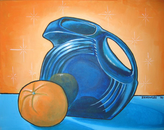 BLUE PITCHER